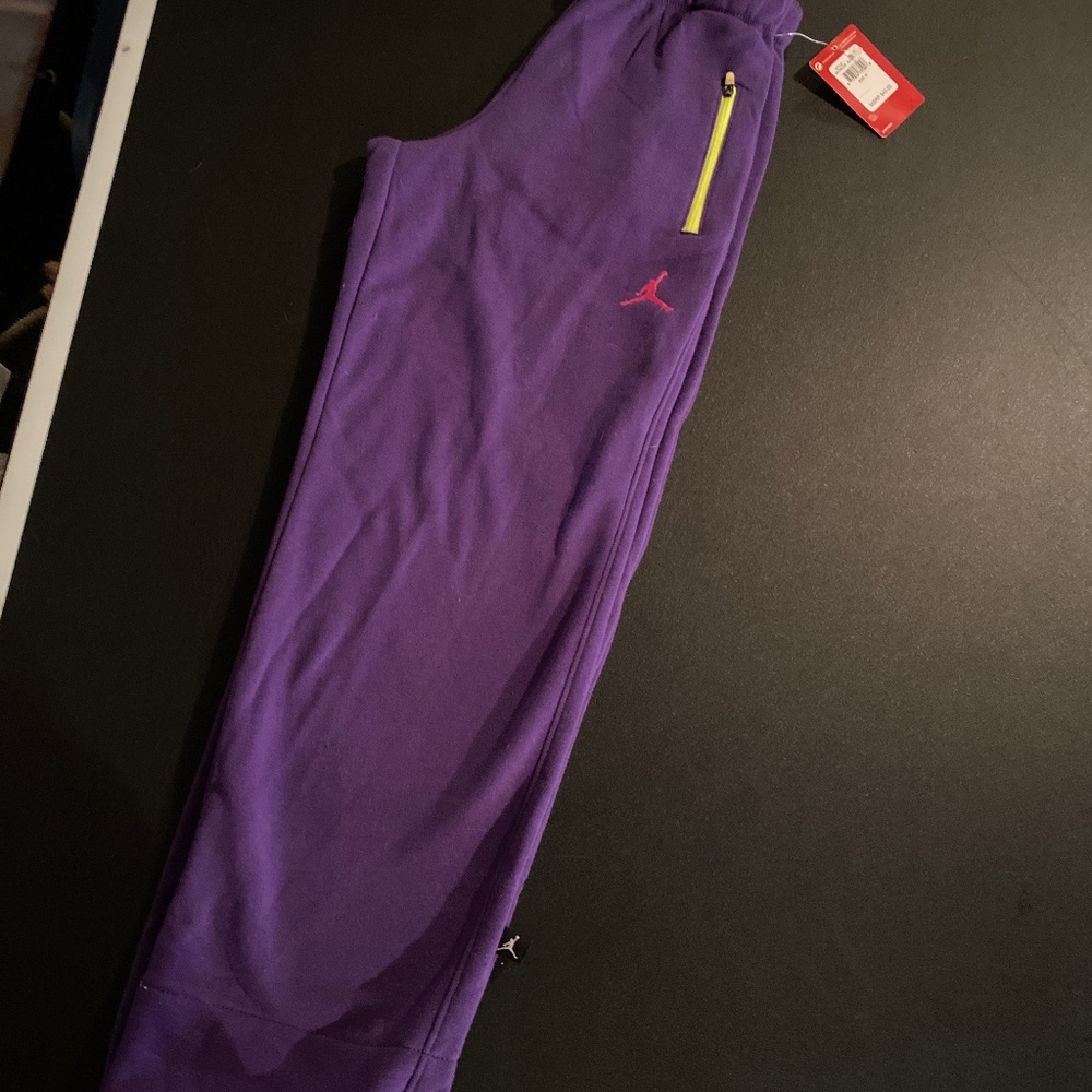 Nike Jordan purple joggers